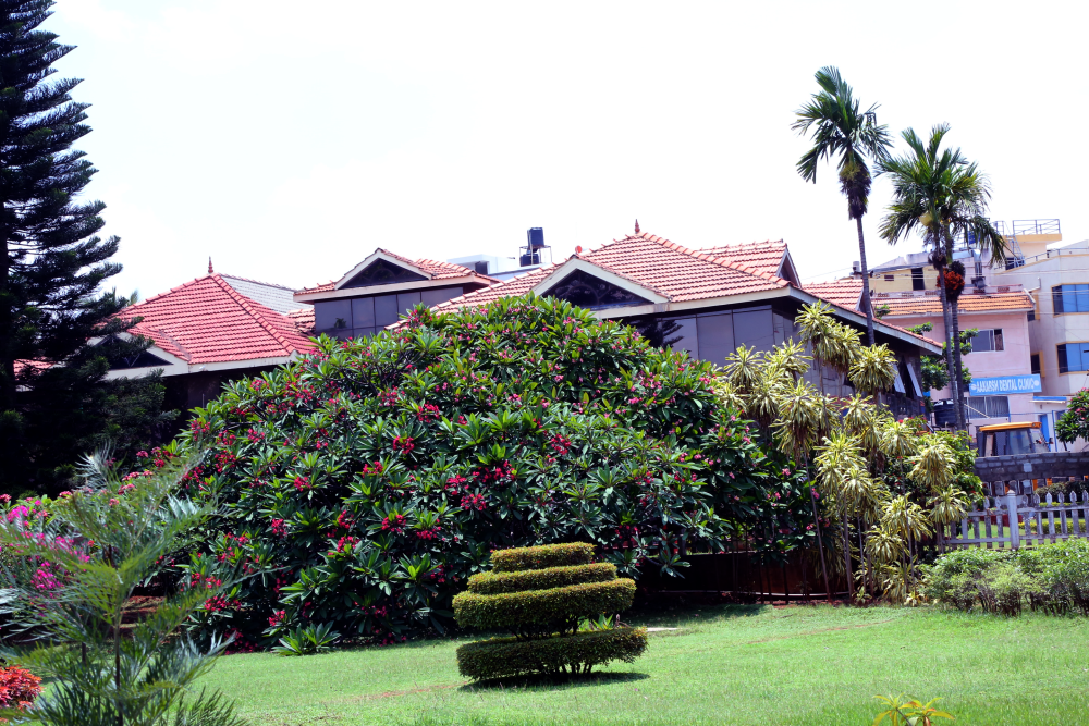 Main Block View From Garden